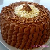 Tarta de trufa en espiral