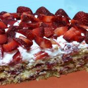 Tarta de fresas con nata fácil - Paso 1