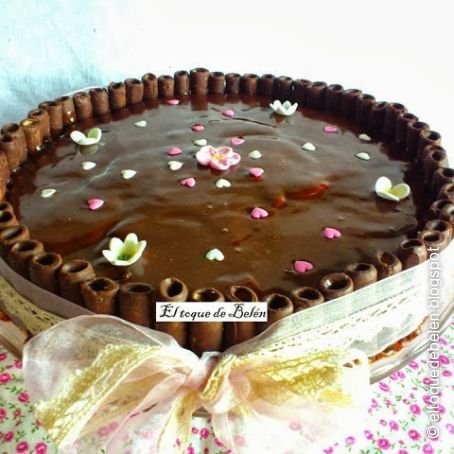 TARTA DE CHOCOLATE BLANCO Y NEGRO