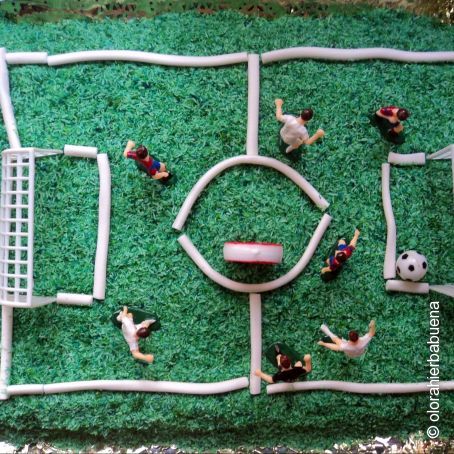 Tarta de galletas, cumpleaños de Manu