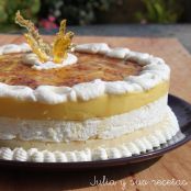 Tarta de crema y nata (Goxua)