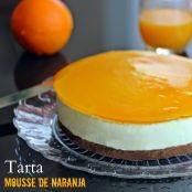 Tarta mousse de naranja