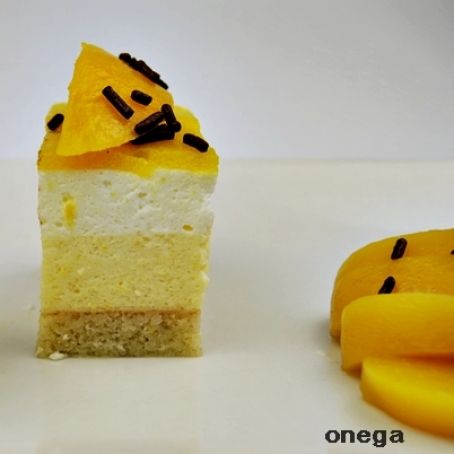 MINI TARTA DE YOGUR Y MELOCOTÓN