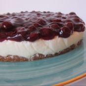 Tarta de queso con arándanos
