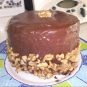 Tarta rayada de chocolate (Thermomix)