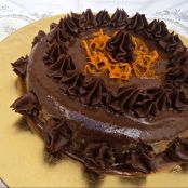 Suprema de chocolate y almendras, cumpleaños de Manolo