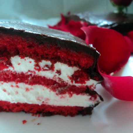 Tarta de terciopelo rojo