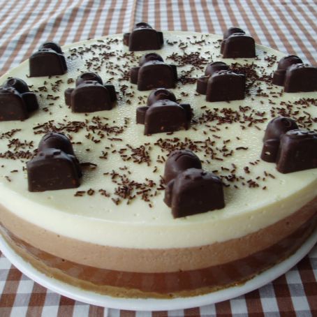 Tarta de tres chocolates paso a paso