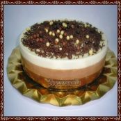 Tarta tres chocolates en Thermomix