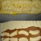Hojaldre relleno de chocolate, almendra y plátano - Paso 3