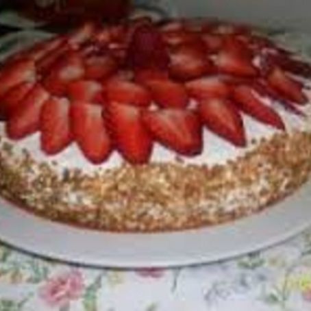 tarta de fresas y nata