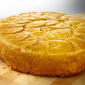 Tarta invertida de naranja