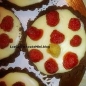 Vasitos y tartaletas de mascarpone, chocolate blanco y frambuesas - Paso 3
