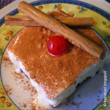 Tartita de arroz con leche