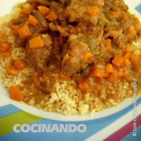 Ternera al curry con cuscús