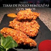 Tiras de pollo rebozadas con kikos