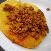 Tortos con picadillo