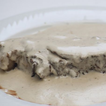 Llonzes amb salsa roquefort