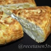 Tortilla de patatas y queso azul - Paso 4