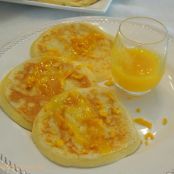Tortitas con salsa de mandarinas. - Paso 4