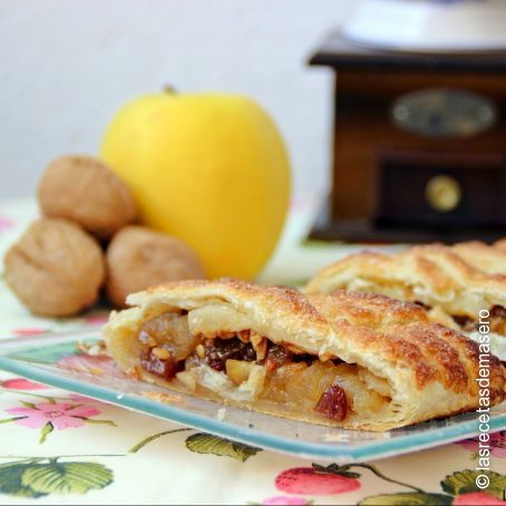 Trenza de manzana y frutos secos