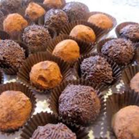 Trufas caseras de chocolate