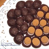 Trufas de chocolate con licor o café