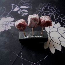 Trufas de chocolate blanco y lambrusco