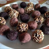 Trufas de chocolate decoradas - Paso 1