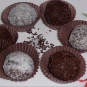 Trufas de chocolate con leche condensada