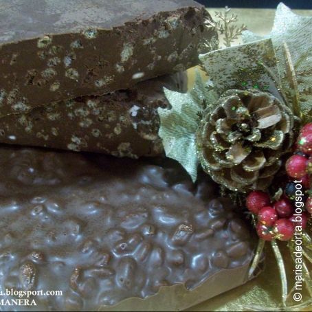 Turrón de chocolate en thermomix