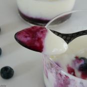 Vasitos de yogur con arándanos - Paso 3