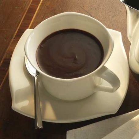 Chocolate espeso en taza