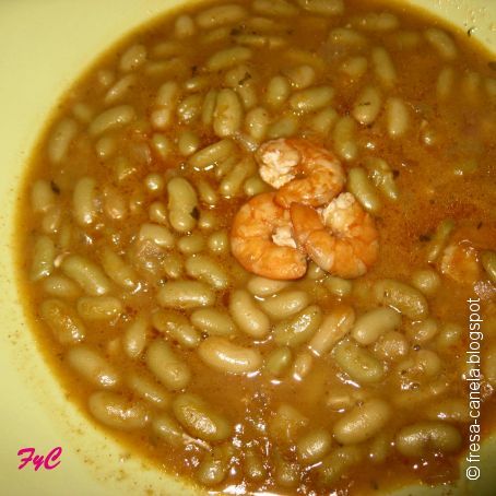 Verdinas con Langostinos