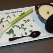 Vichyssoise o crema de puerros tradicional