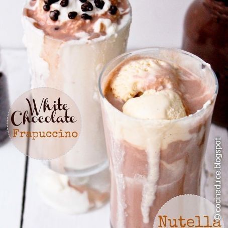 Frapuccino chocolate blanco/Nutella milshake
