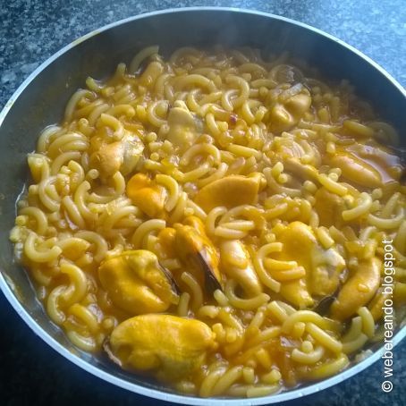 Fideos con mejillones