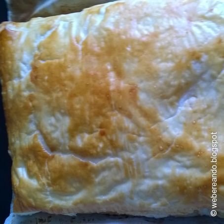 Empanada de morcilla y pera