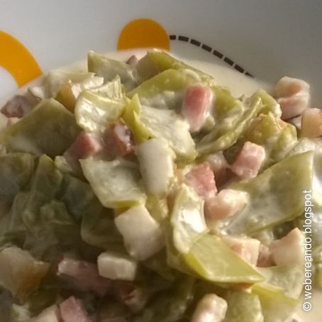 Fréjoles a la carbonara