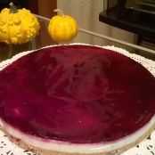 Tarta de Queso con Mermelada de Arándanos