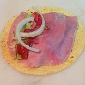 Wraps de jamón y pollo - Paso 3