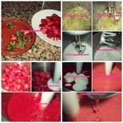 Mousse de fresa light - Paso 1