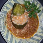Calabacines rellenos de carne, tomate y arroz - Paso 3