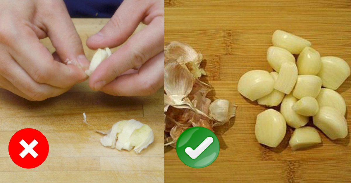 Truco de cocina esta es la manera correcta de pelar un diente de ajo