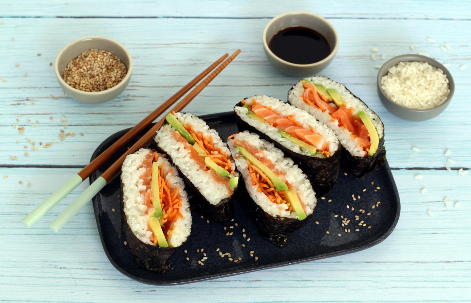 Receta de sushi casero saludable- Cocinando el Cambio