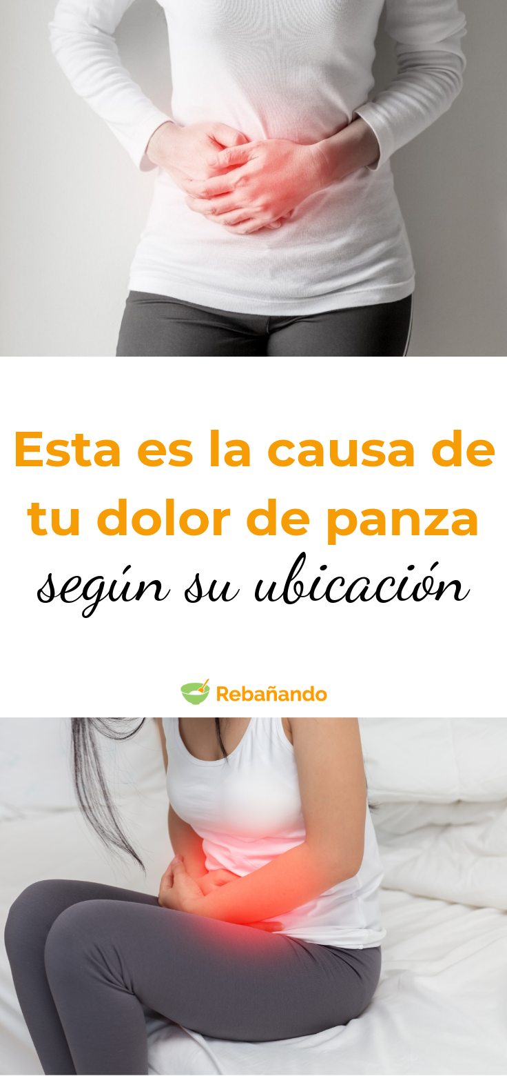 Esta es la causa de tu dolor de panza según su ubicación