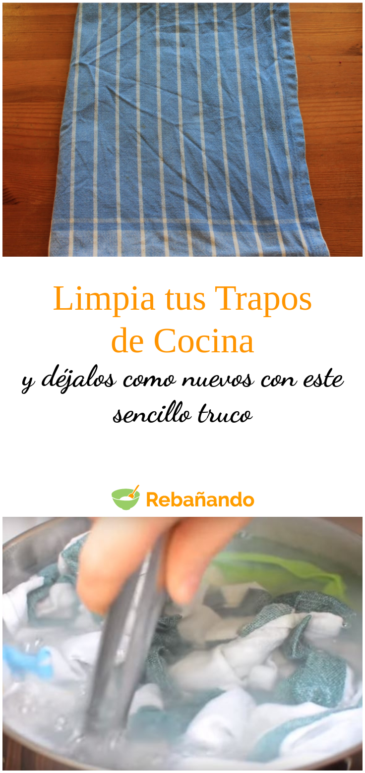 Deja tus trapos de cocina como nuevos con este sencillo truco