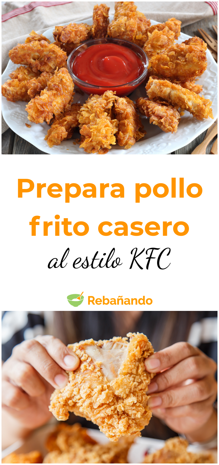 La receta de pollo frito casero al estilo KFC