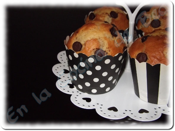 Muffins caseros de vainilla y pepitas de chocolate (/5)