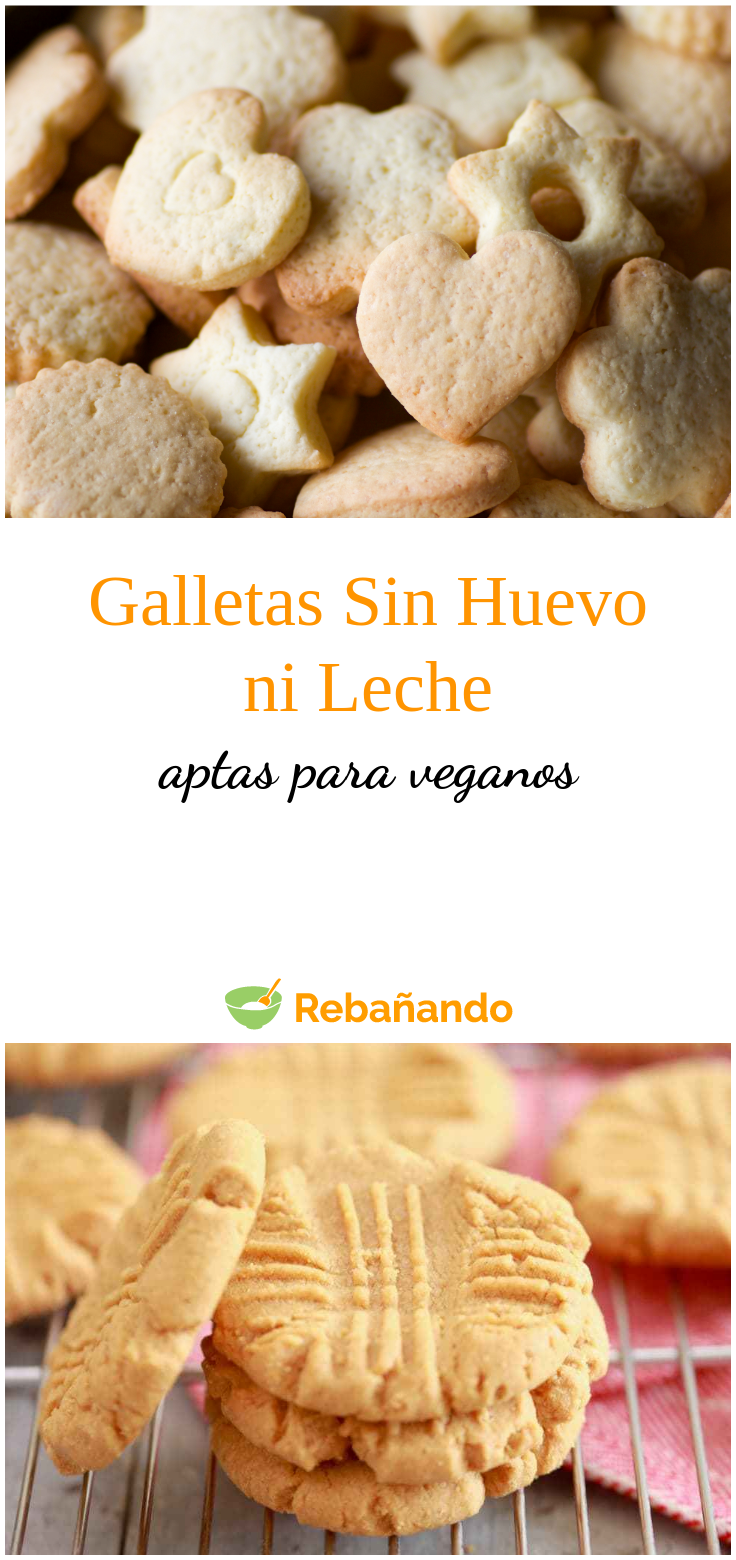 Galletas caseras sin mantequilla ni leche - Fácil